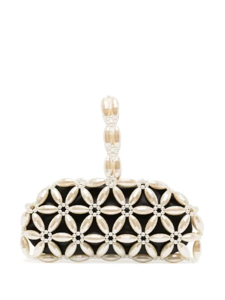 Torebka 0711 z perełkami żółta