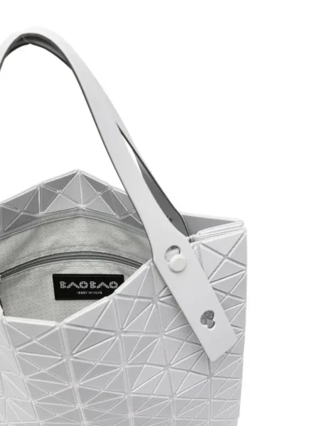 Geantă Bao Bao Issey Miyake cu imprimeu geometric gri