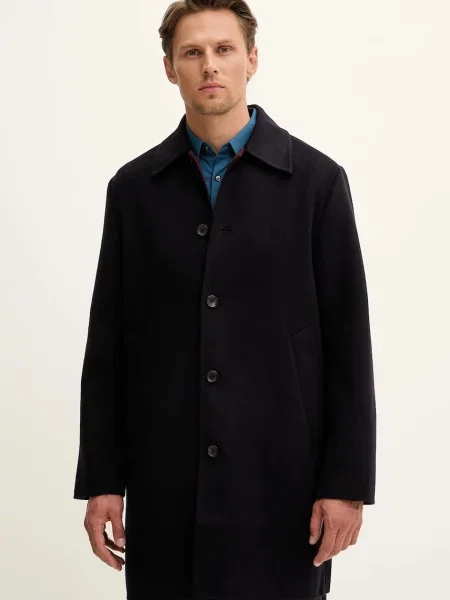 PS Paul Smith palton de lana marin albastru