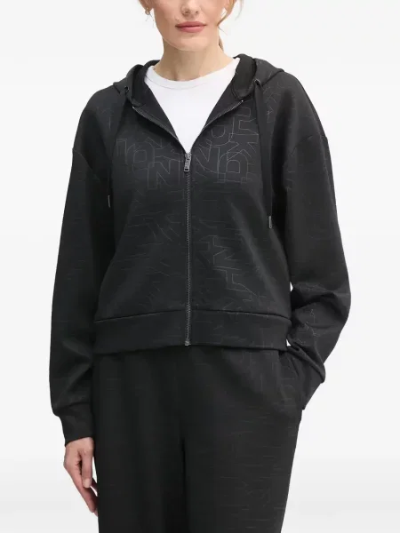 Hanorac cu glugă Dkny cu cordon negru