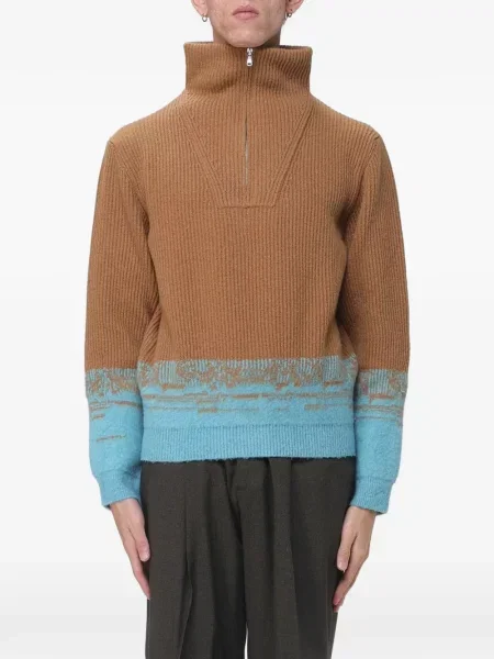 Sweter Paura brązowy