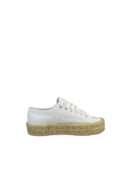 Espadryle Superga na platformie białe