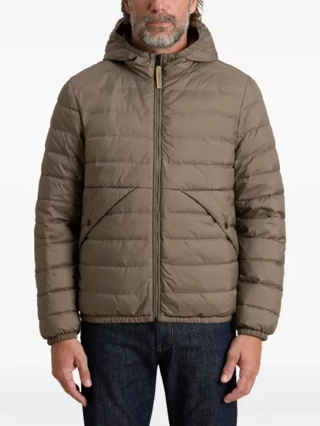 Geacă Woolrich cu glugă maro