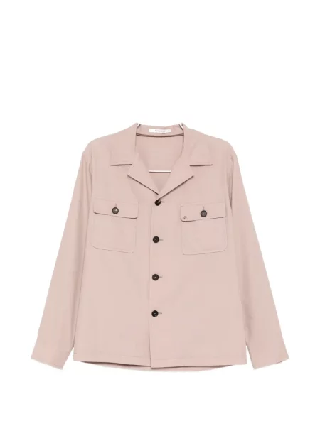 S ovratnikom košulja Tagliatore ružičasta