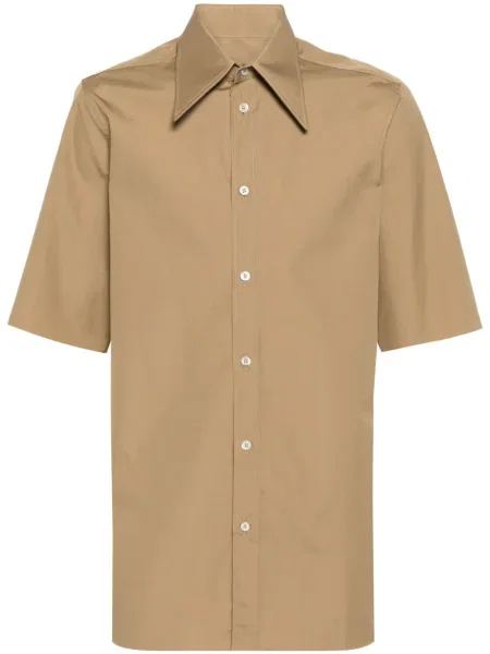 Риза Maison Margiela кафяво