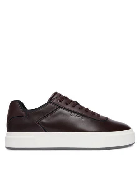 Calvin Klein Laisvalaikio batai Basket Cups Oxf Lth-Neo Tamsiai ruda