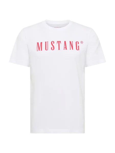 MUSTANG Tričko Austin červená bílá