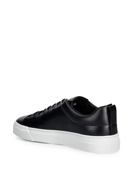 Sneakerși Baldinini din piele cu autograf negru