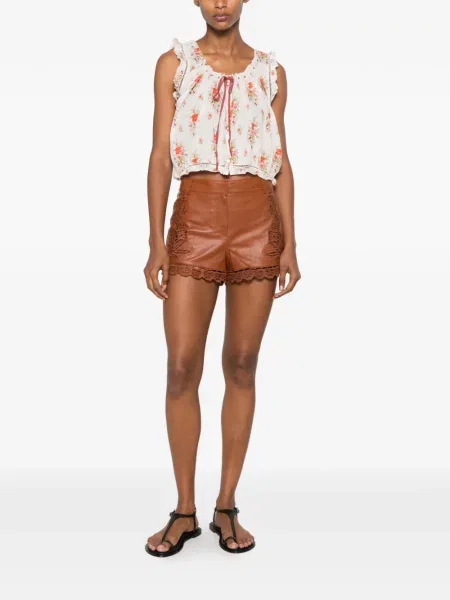 Bluză Dôen cu model floral cu imagine alb