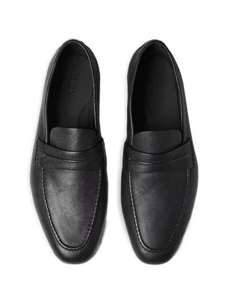 Pantofi loafer Zegna din piele negru