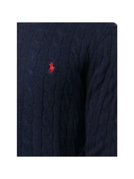 Sweter Ralph Lauren wełniany niebieski