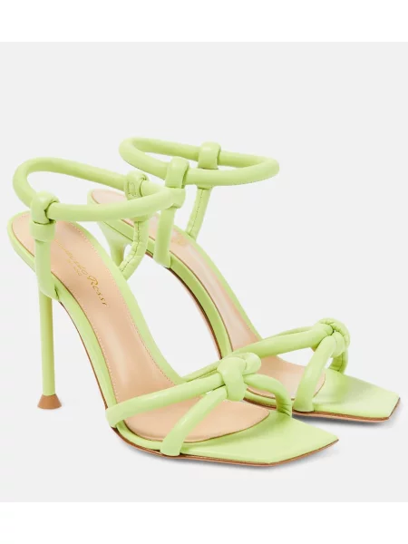 Sandale Gianvito Rossi din piele verde