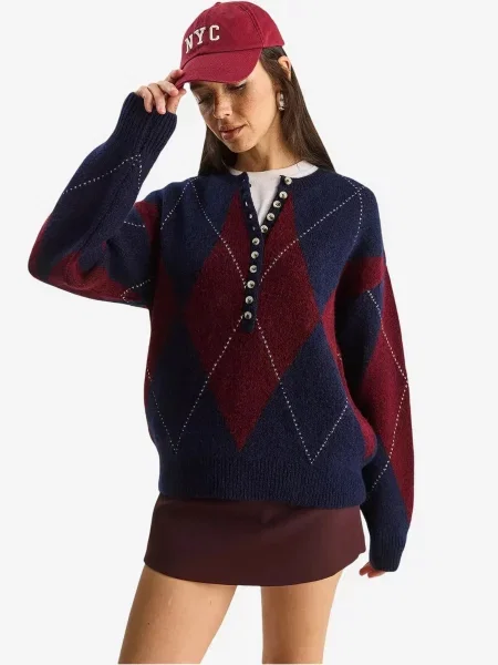 Bianco Lucci Pulóver Pullover' kék