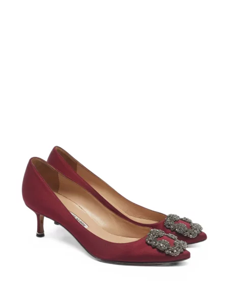 Γοβάκια Manolo Blahnik με αγκράφα κόκκινο
