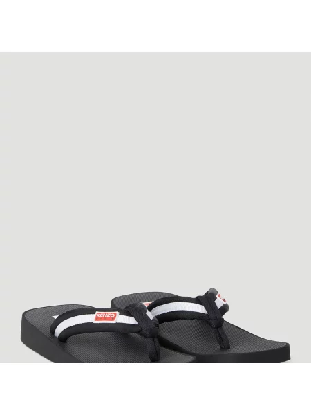 Klapki Kenzo z logo czarne