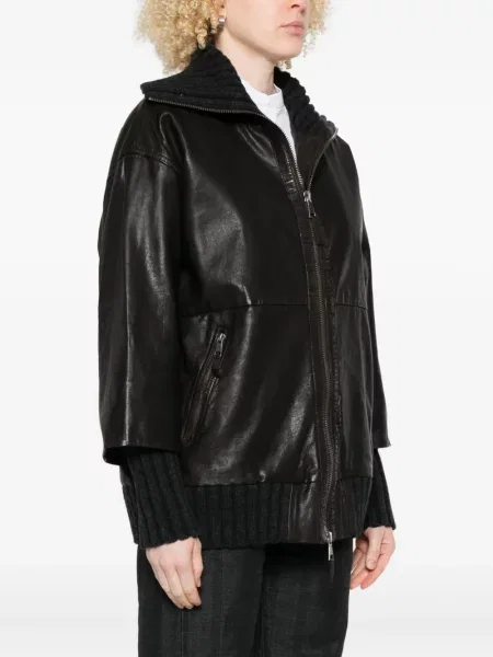 Kožna jakna The Jackie Leathers crna