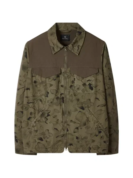 Gulerat geacă Ps Paul Smith cu model floral cu imagine verde