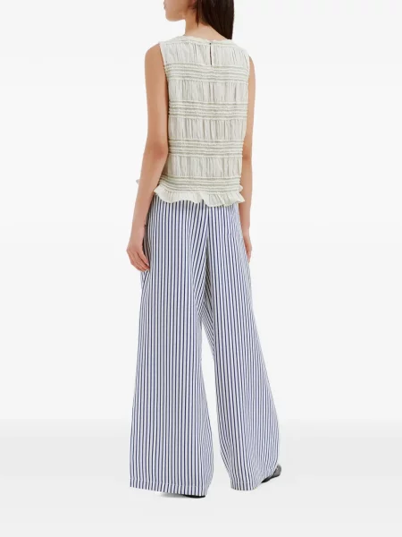 Pantaloni Tout A Coup cu cordon albastru