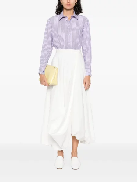Portofel Polo Ralph Lauren de in cu broderie violet