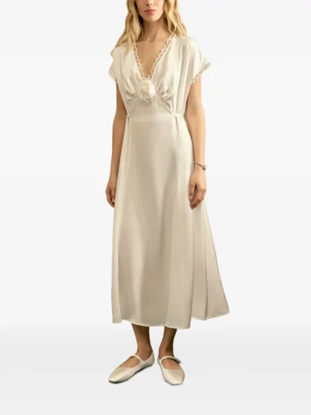 Rochie midi Sleeper din satin până la genunchi de costum