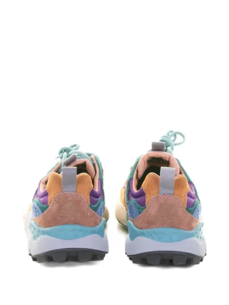 Sneakerși Flower cu model floral violet