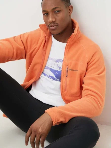 Športni pulover Columbia Fast Trek II oranžna