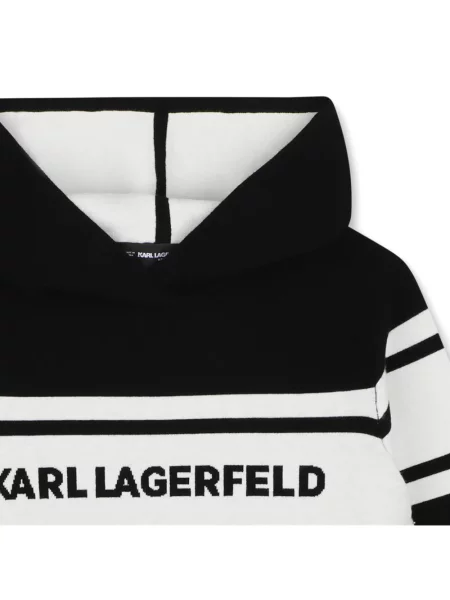 Bluza z kapturem dziecięca Karl Lagerfeld czarna