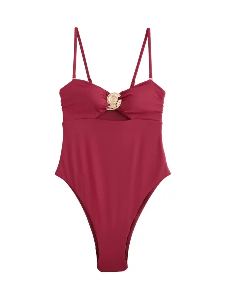 Next Costum de baie modelator auriu / mov zmeură