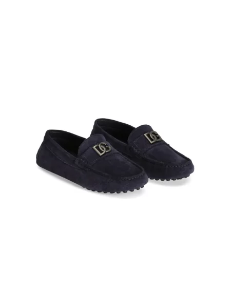 Mokasyny dziecięce Dolce And Gabbana niebieskie