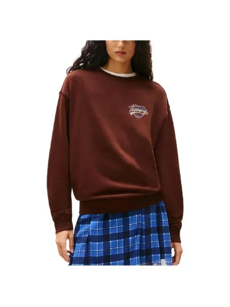 Mikina Tommy Hilfiger hnedá