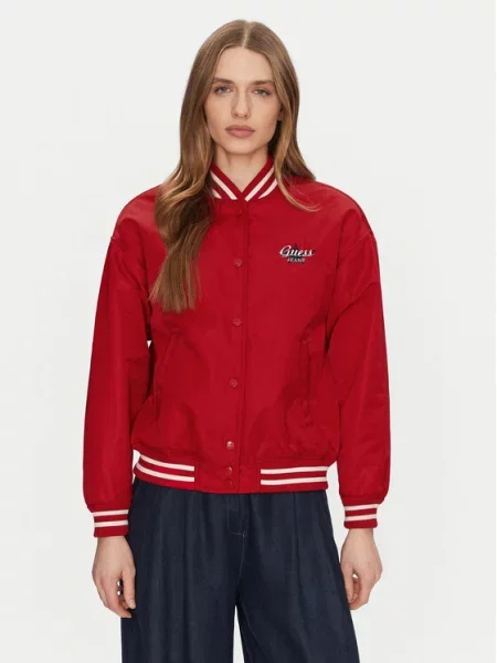Guess Jeans Куртка бомбер червоний