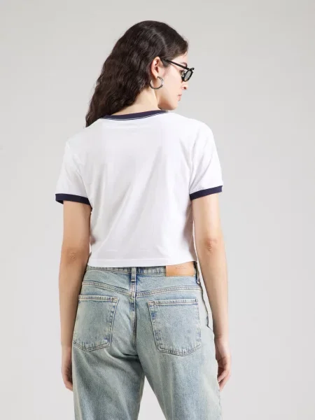 Calvin Klein Jeans Tričko námornícka modrá biela
