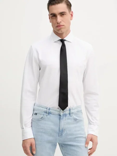 BOSS ing férfi olasz galléros slim fehér