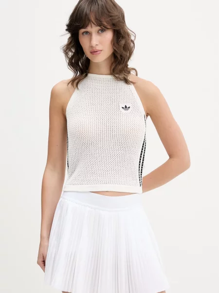 Top adidas Originals Crochet bež