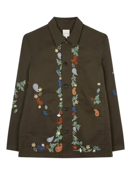 Cămașă Paul Smith cu broderie verde