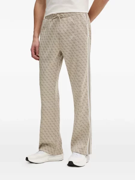 Pantaloni Guess cu dungi alergare