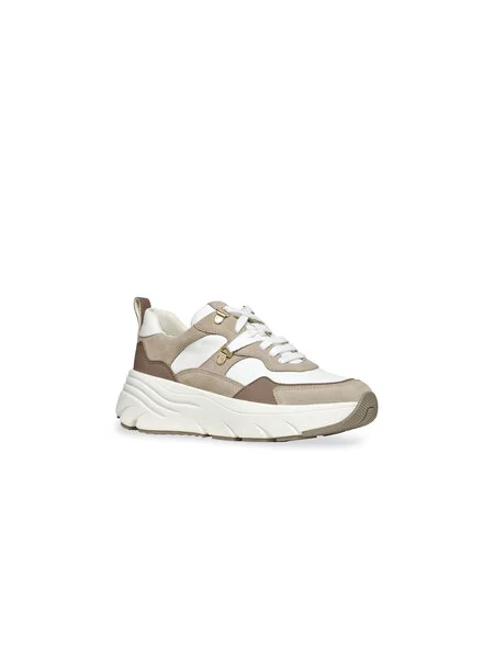 Sneakersy Geox D Diamanta Biela béžová