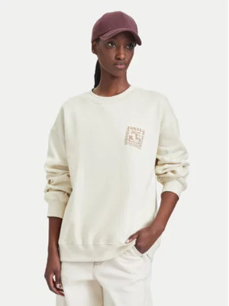 Quiksilver Džemperis Šviesiai Oversize smėlinė