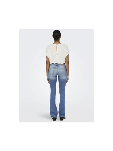 Only Jeansy Flare blau niebieskie