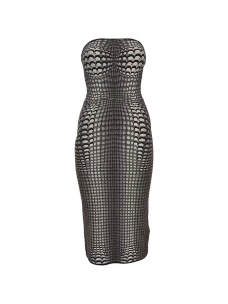 Rochie mini Marine Serre din jacard maro