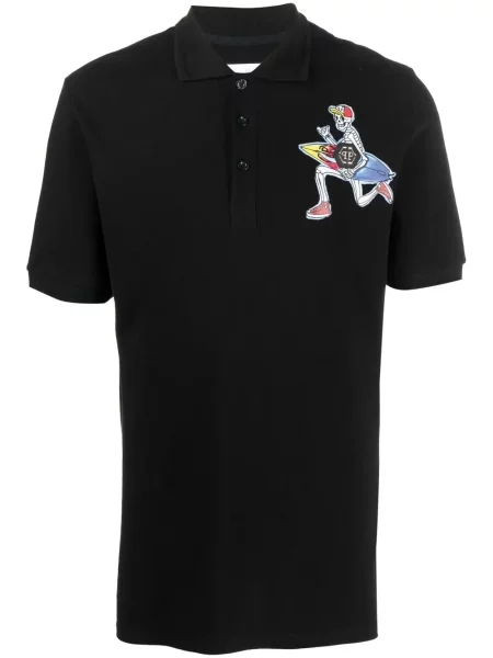 Polo Philipp Plein cu imagine negru