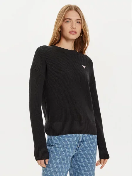 Guess Jeans Πουλόβερ μαύρο