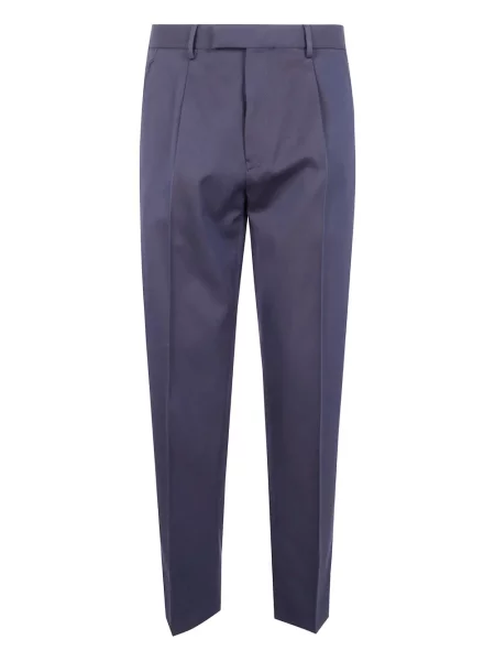 Pantaloni Zegna plisate albastru