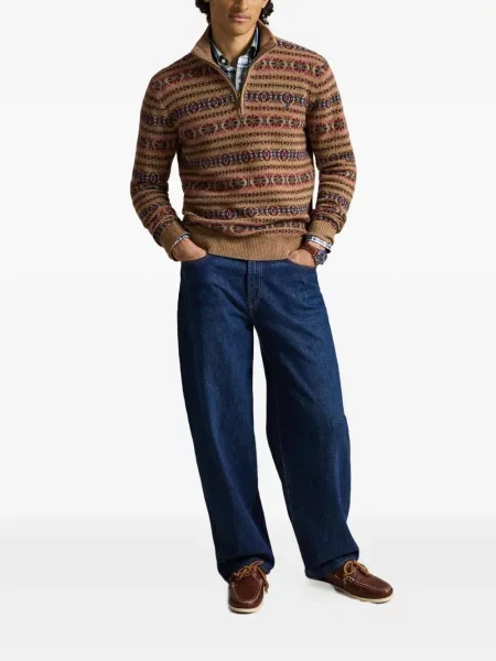 Gulerat șosete Polo Ralph Lauren de lână cu dungi negru
