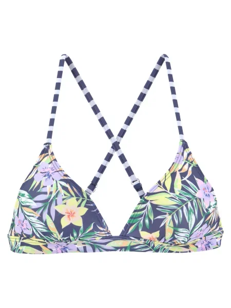 VENICE BEACH Sutien costum de baie albastru noapte / galben / verde alb