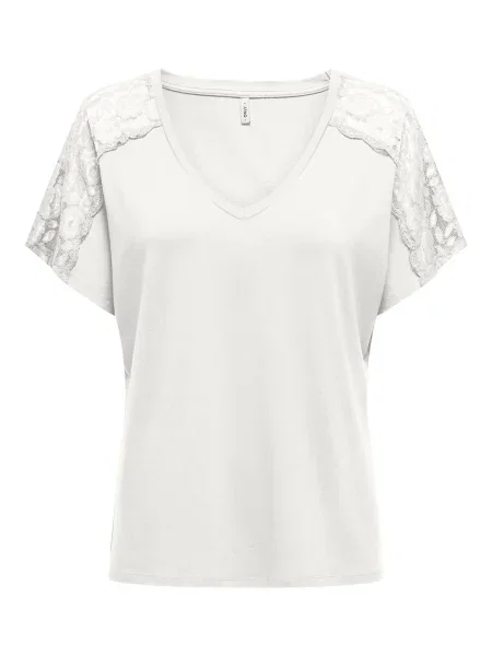 ONLY Tricou MOSTER' alb