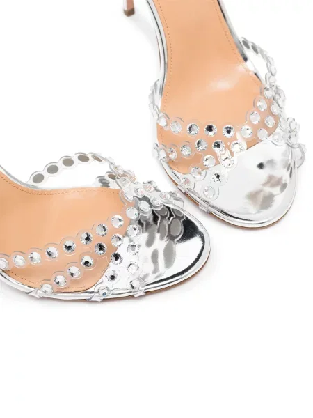 Sandale Aquazzura argintiu