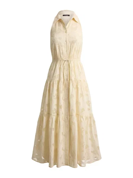 Lauren Ralph Lauren rochie tip cămașă din bej