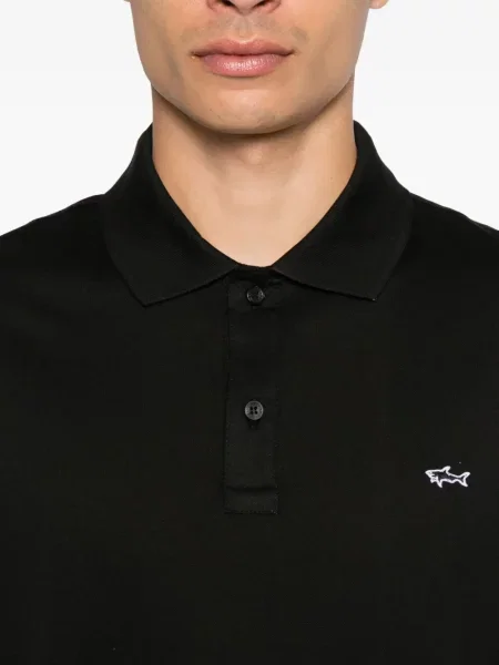 Polo Paul & Shark cu broderie negru
