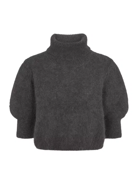 Sweter Americandreams wełniany szary